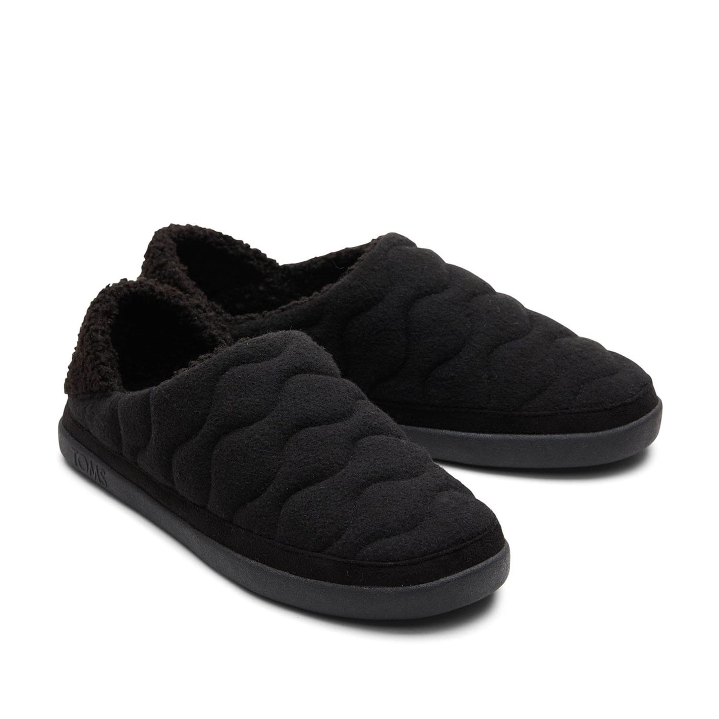 TOMS Ezra mens quilted cozy black slippers Size 12 Toms Ezra Quilted Slippers | USC main image 4