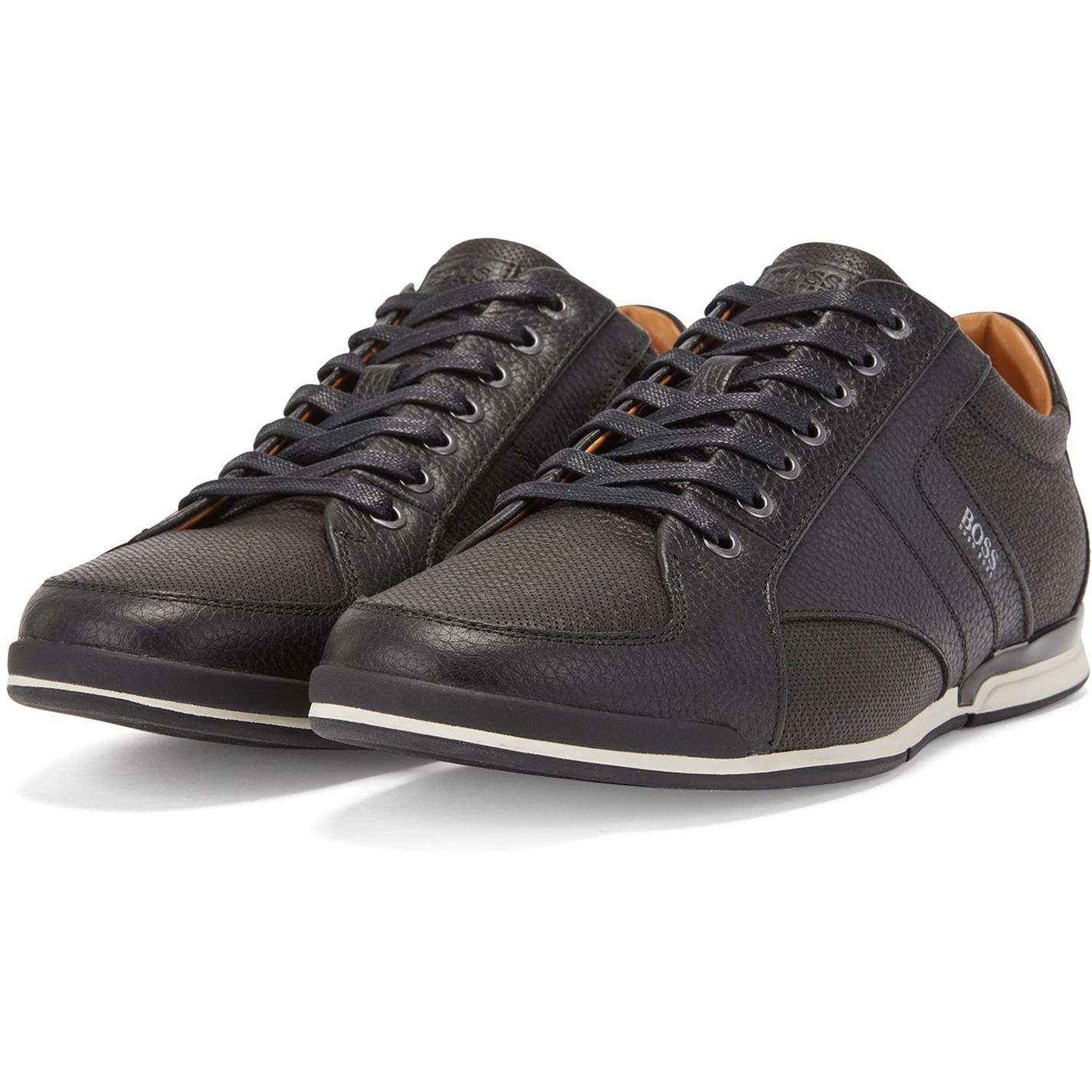 Boss Saturn Grain Leather Trainers 