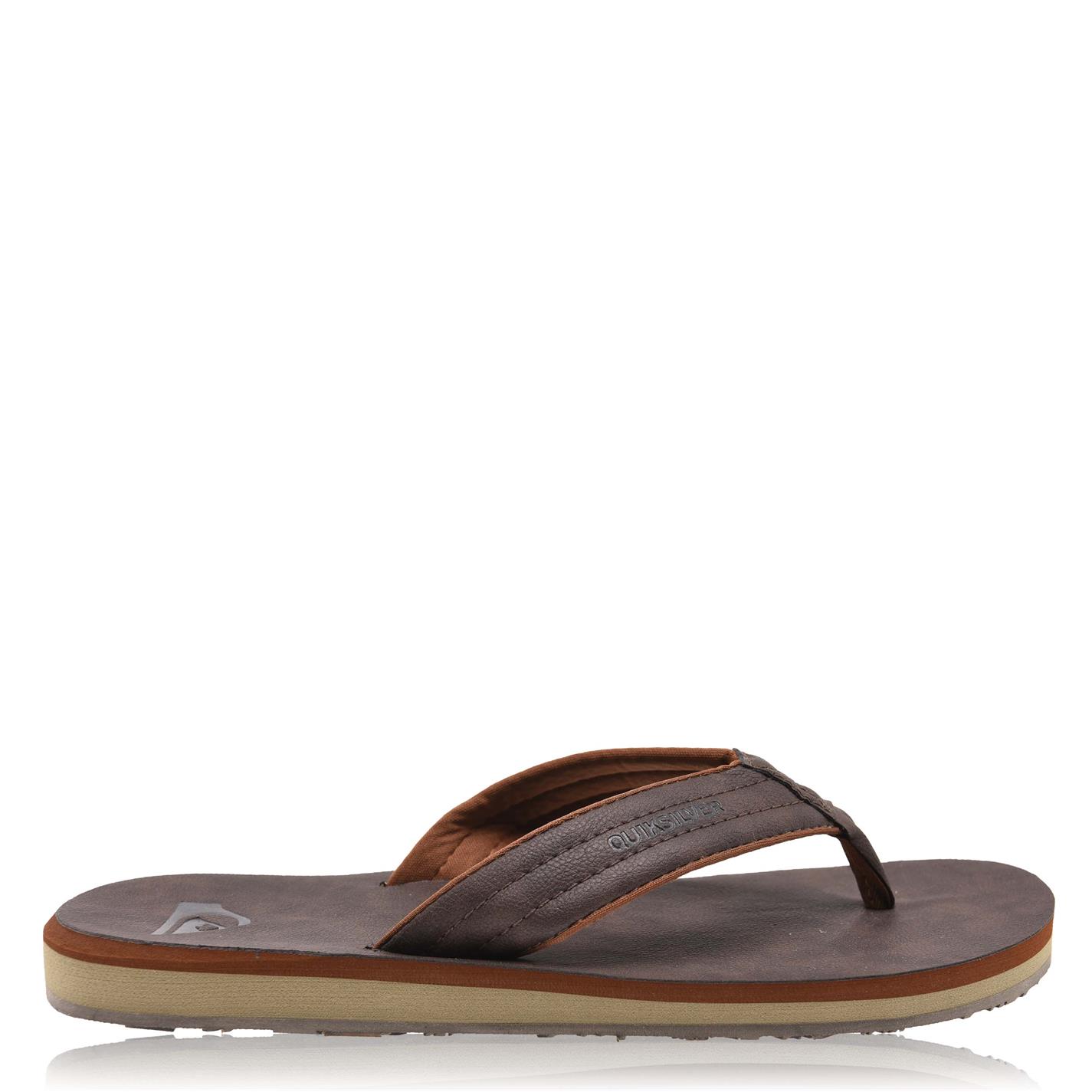 Quiksilver | Carver Nubuck Flip Flops | Flip Flops | SportsDirect.com