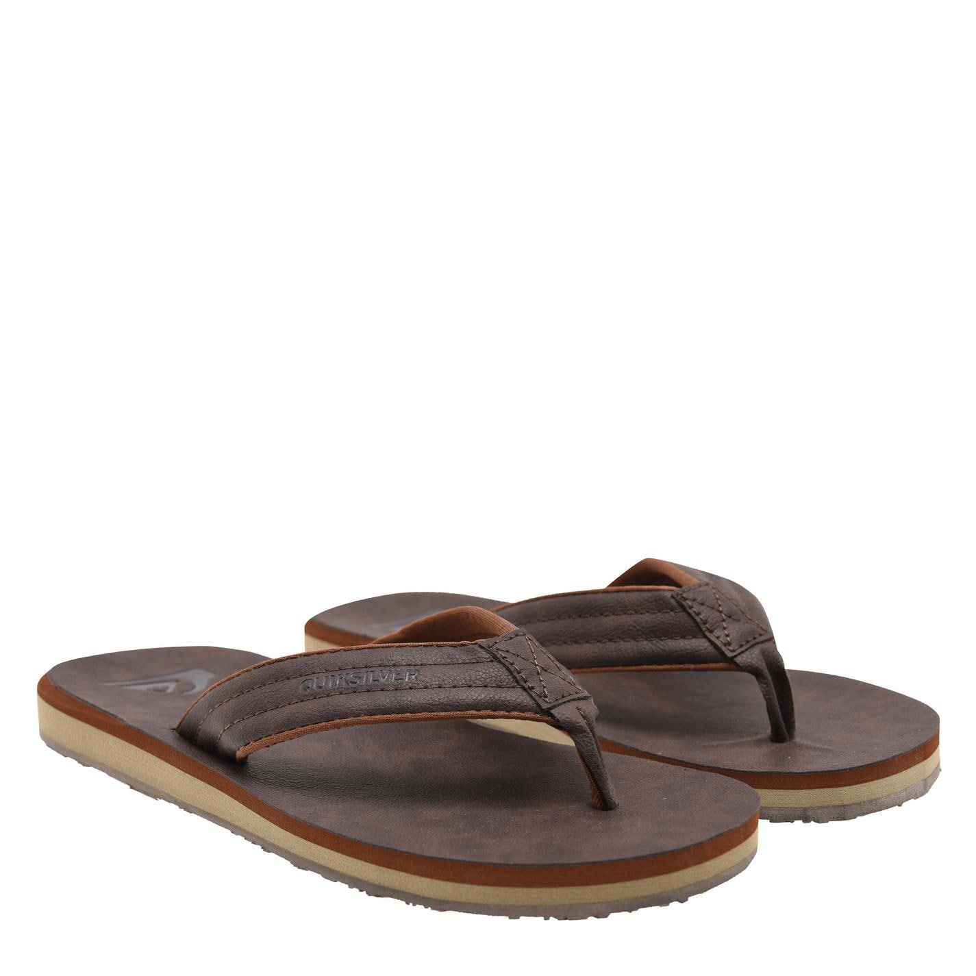 Quiksilver | Carver Nubuck Flip Flops | Flip Flops | SportsDirect.com