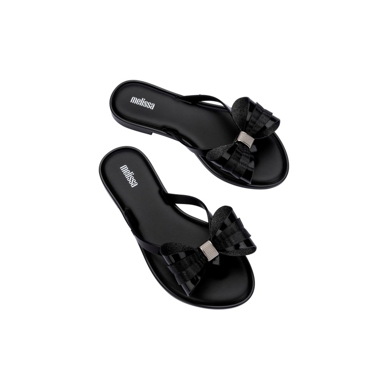 Melissa Slim V Infradito Donna In Gelatina MelFlex - Sandali Estivi Con Fiocco E Dettagli Metallici, Leggeri, Confortevoli, Vegani E Profumati - Vari Colori