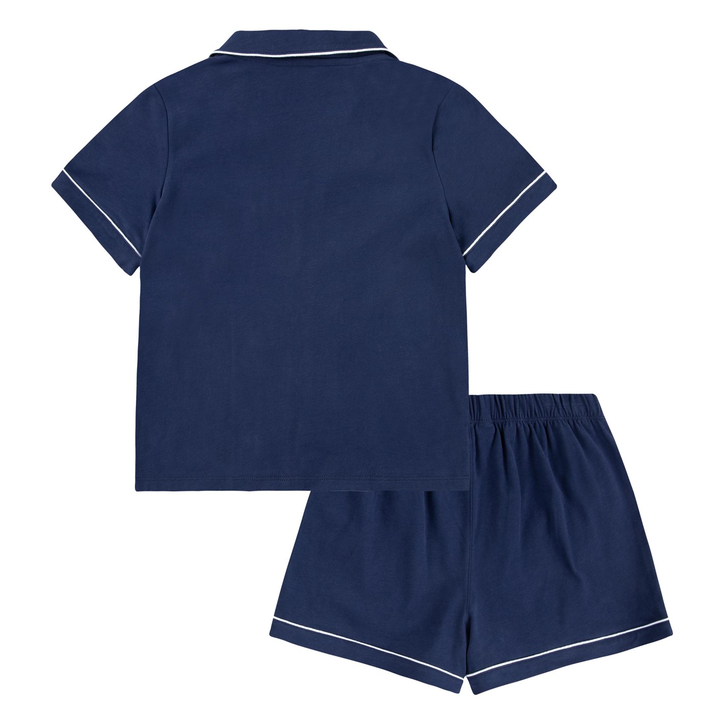 Polo Ralph Lauren Piped Jersey Short Sleeve Pajama Set - Navy main image 1