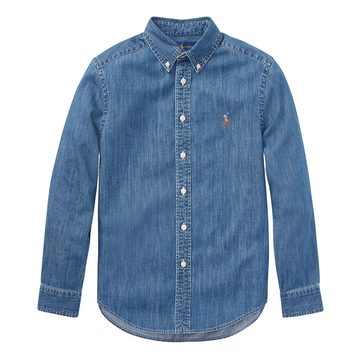 Polo Ralph Lauren | Kids' Long Sleeve Plain Shirt | Dk Blue