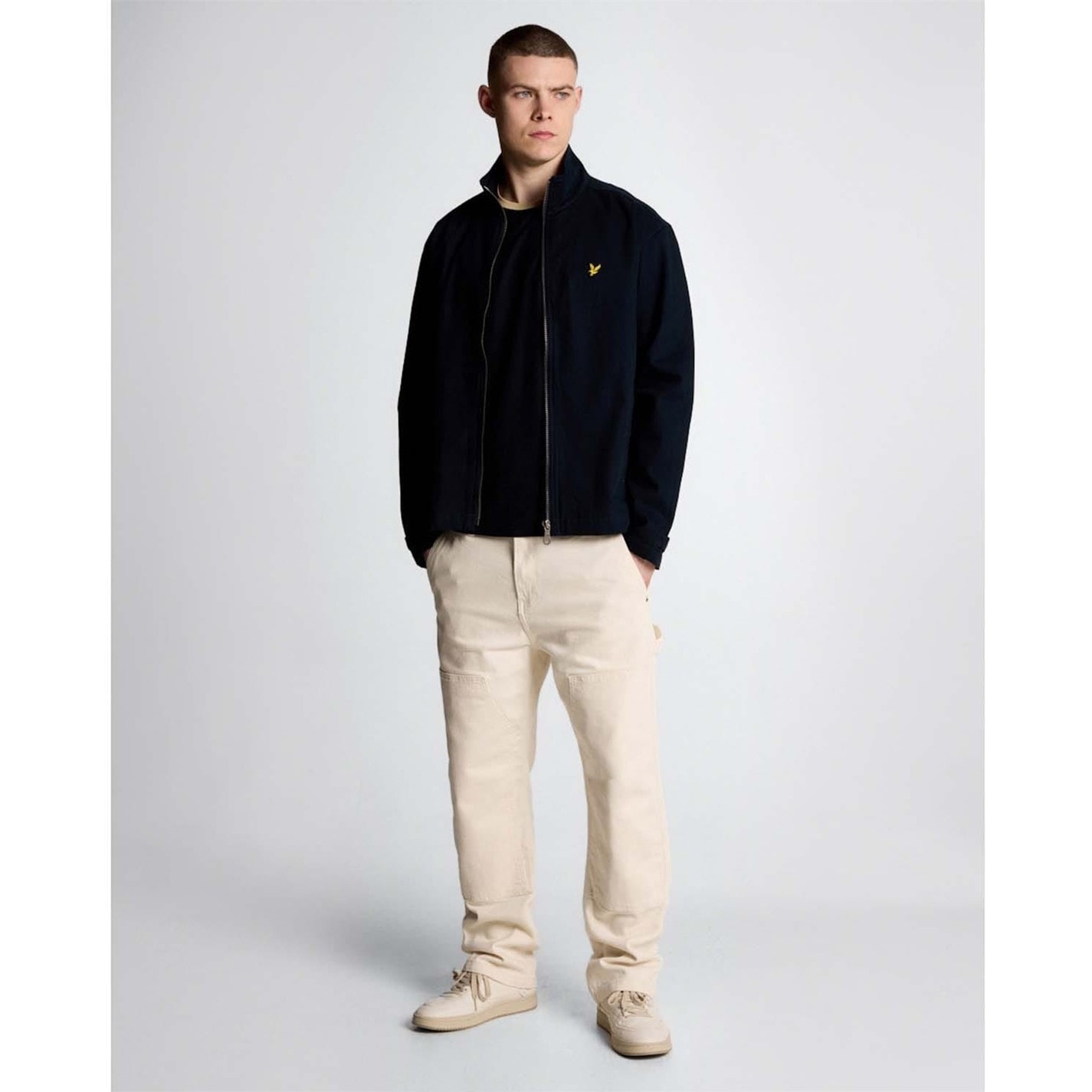 トップス ililil Sickness high neck track jacket Lyle and Scott | High Neck Twill Jacket | Blue | SportsDirect.com