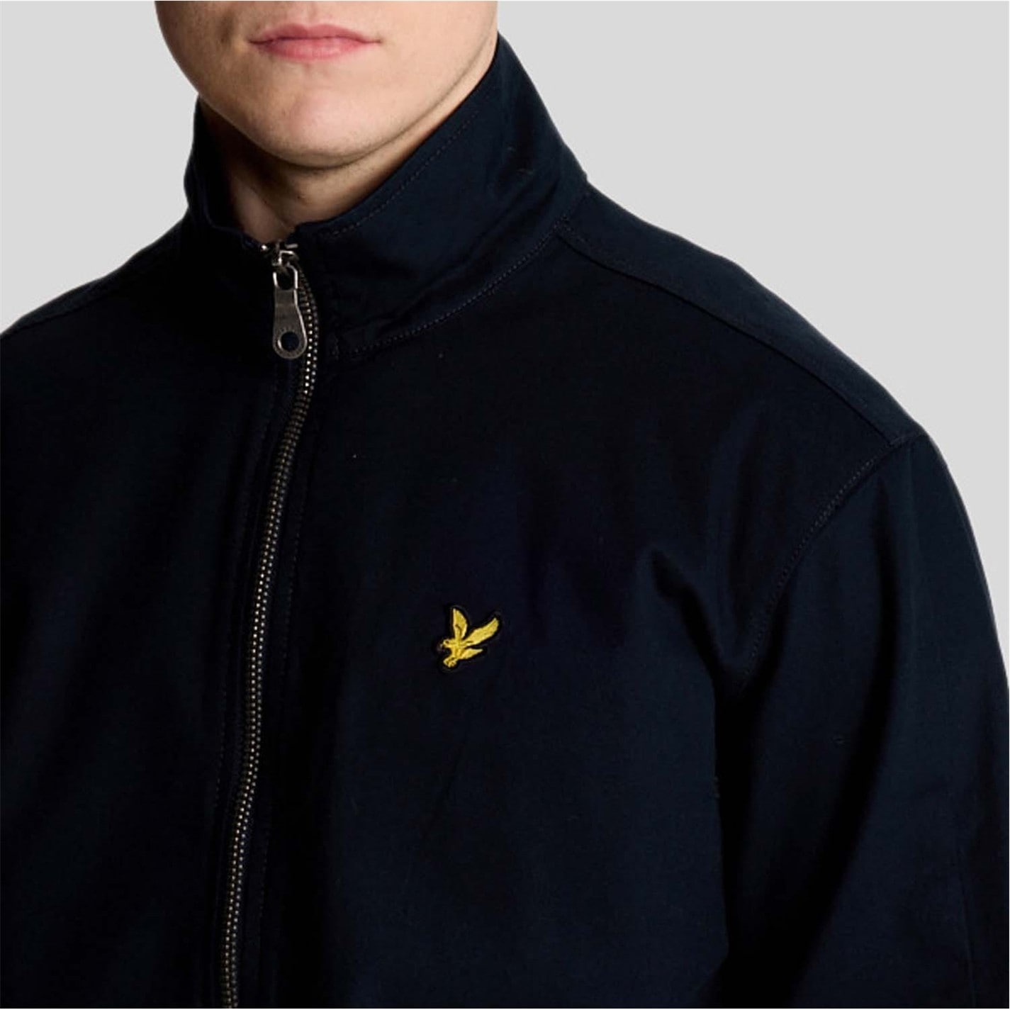 Lyle and Scott | High Neck Twill Jacket | Blue | SportsDirect.com