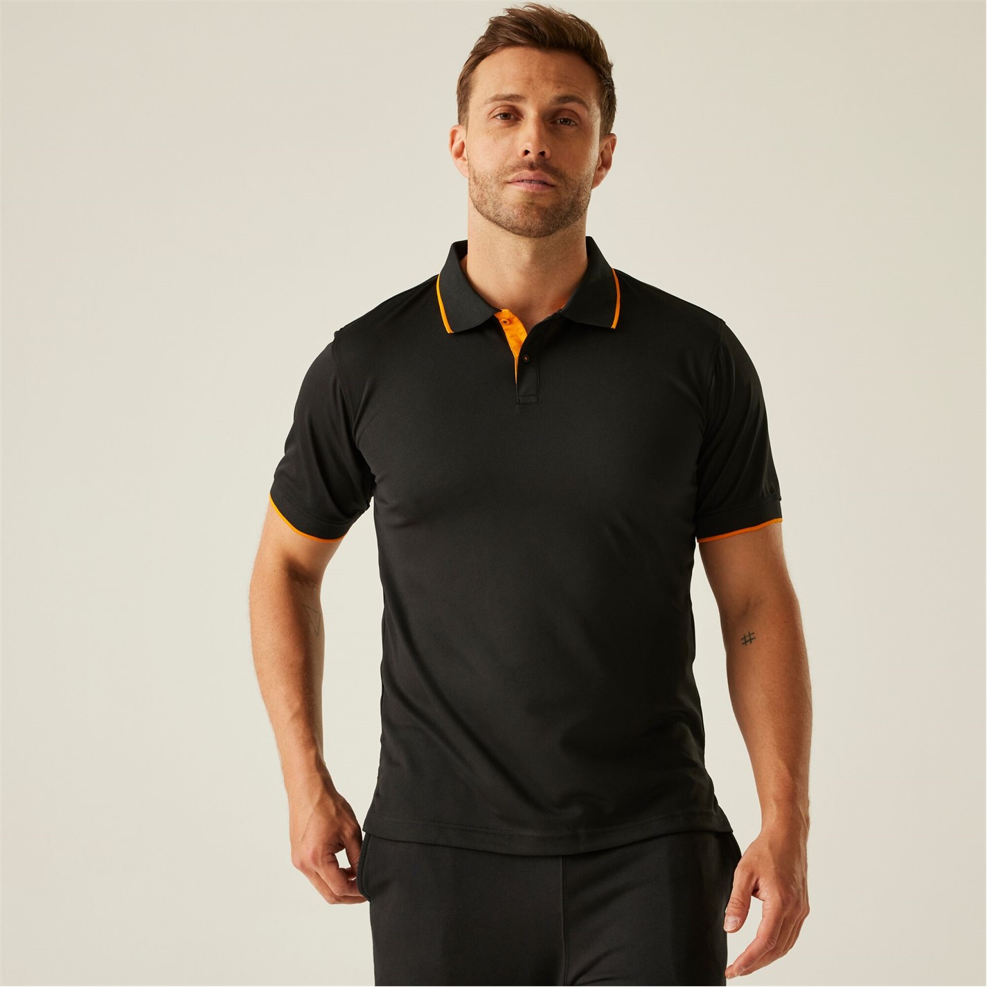 JOURNEYMAN SHORT SLEEVE POLO - PARADISE ORANGE