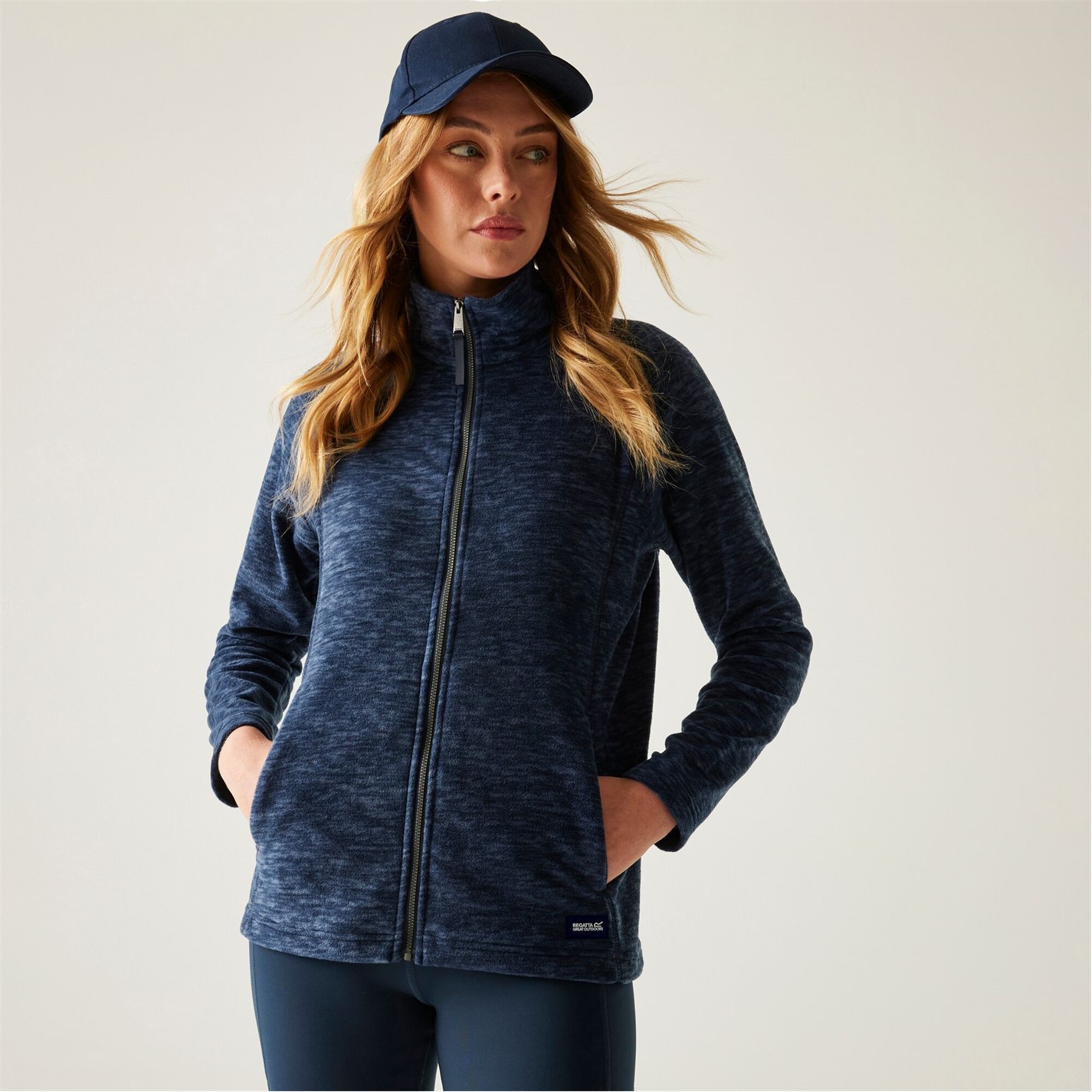 Polaire zippée pour femme Frankie - Vert FR Polaire zippée pour femme Frankie - Vert FR