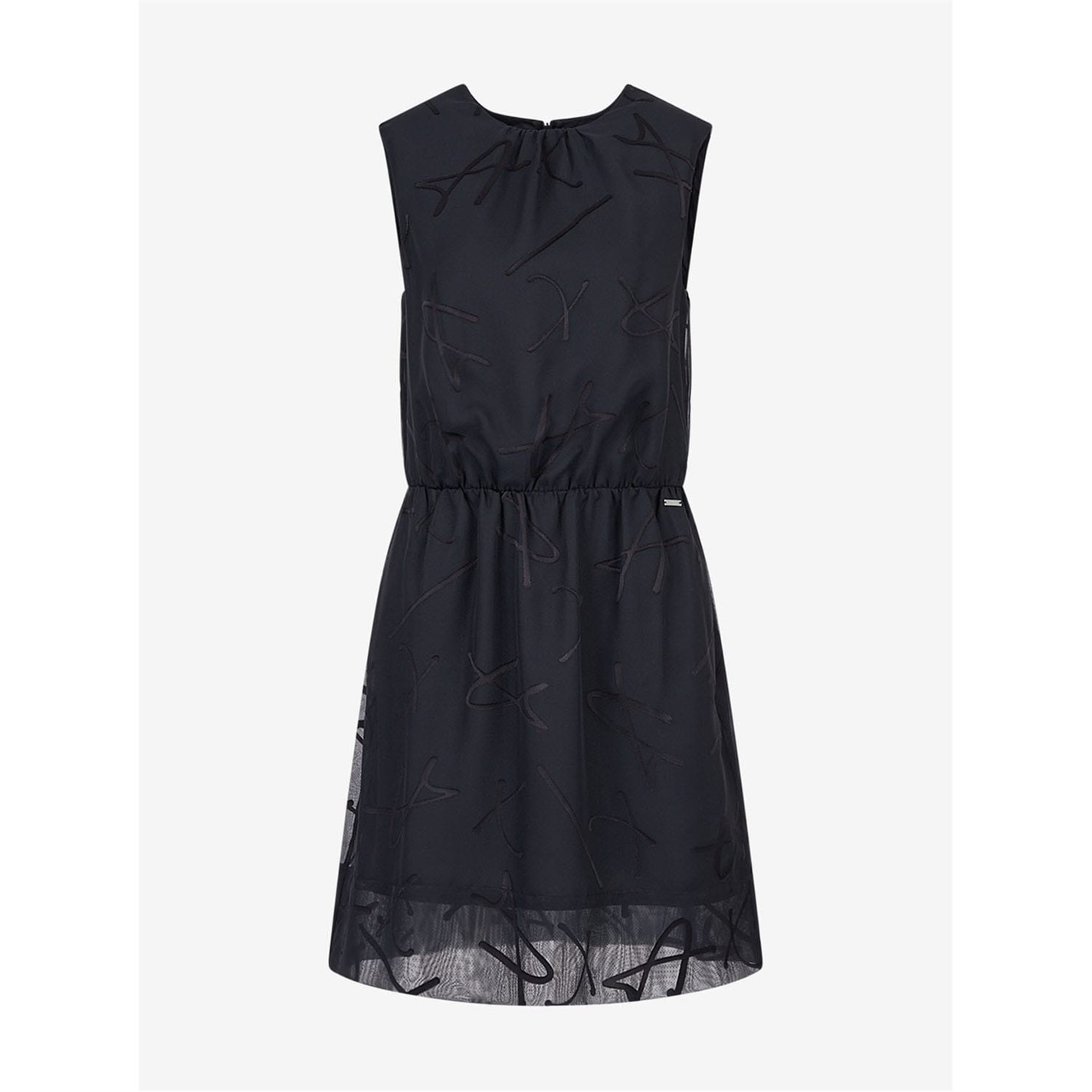 armani exchange black lace dress Armani Exchange Black Lace Mini Dress