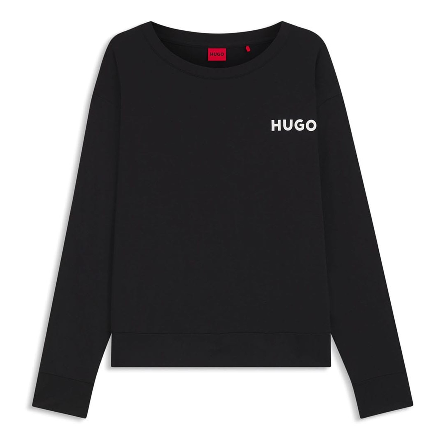 HUGO Vrouwen Unite_LS-Shirt Pyjama_Longsleeve, Black1, S, zwart 1, S
