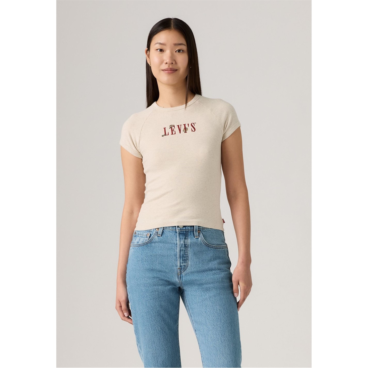 Levis | Women's Riley Rag Baby Tee | Serif Wn Motifs | SportsDirect.com