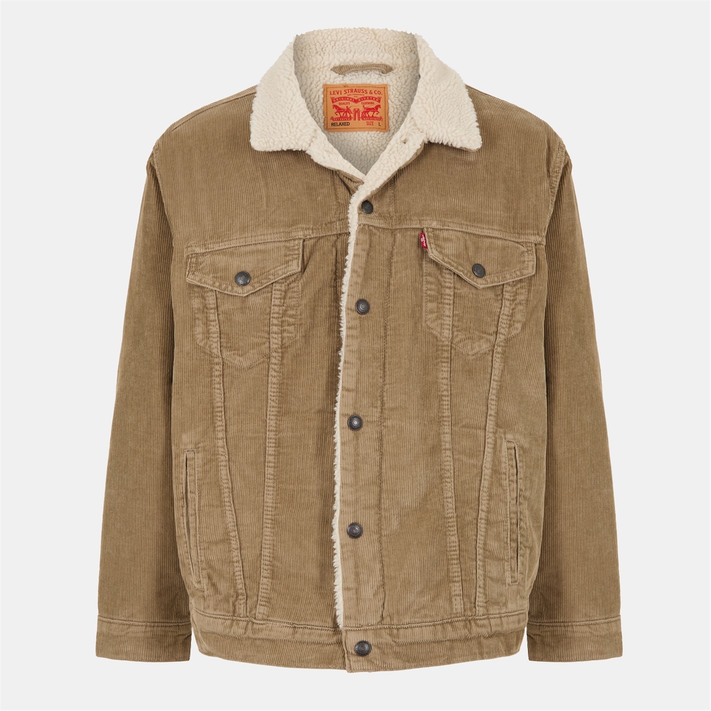 Levis Men's Levi's Denim Sherpa Relaxed Fit Jacket | SportsDirect