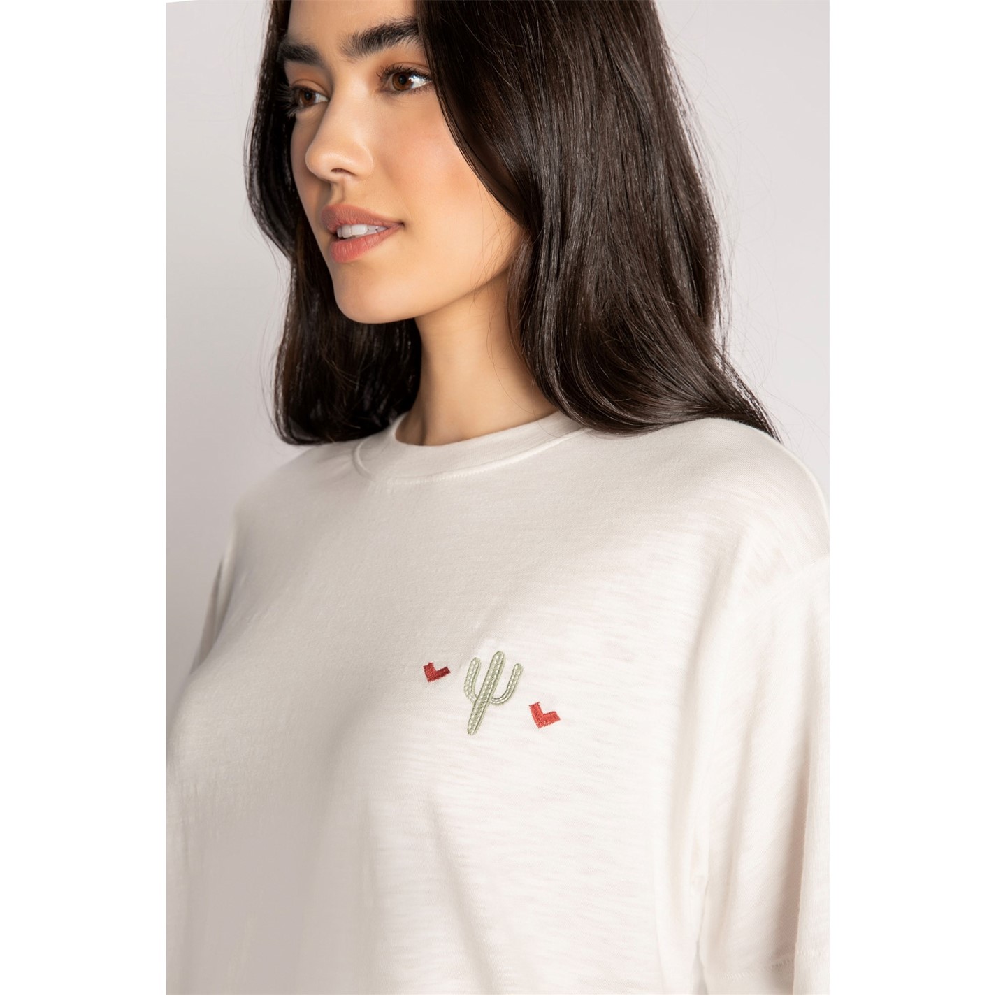 PJ Salvage Playful Prints Sunshine Short Sleeve Tee- Ivory