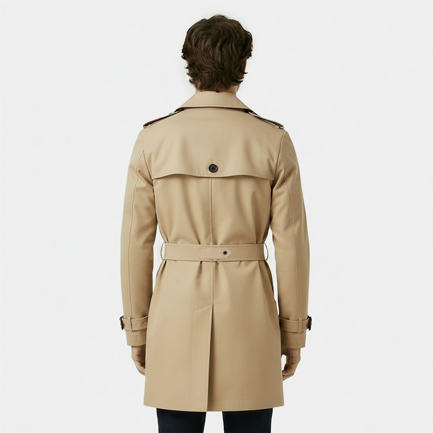 アメリ GOURD SLEEVE TRENCH COAT Jack Wills Men's Cotton Water Resistant Mid-Length Long Sleeve