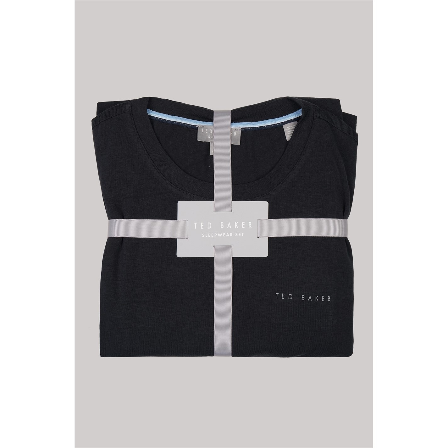 Lot De 3 T-shirts Ted Baker Homme, Noir, Coton Stretch, Col Rond, Taille S, Neufs