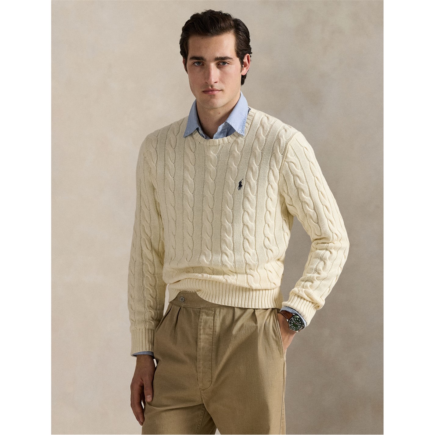Polo Ralph Lauren | Cable Knit Jumper | Crew Neck Jumpers
