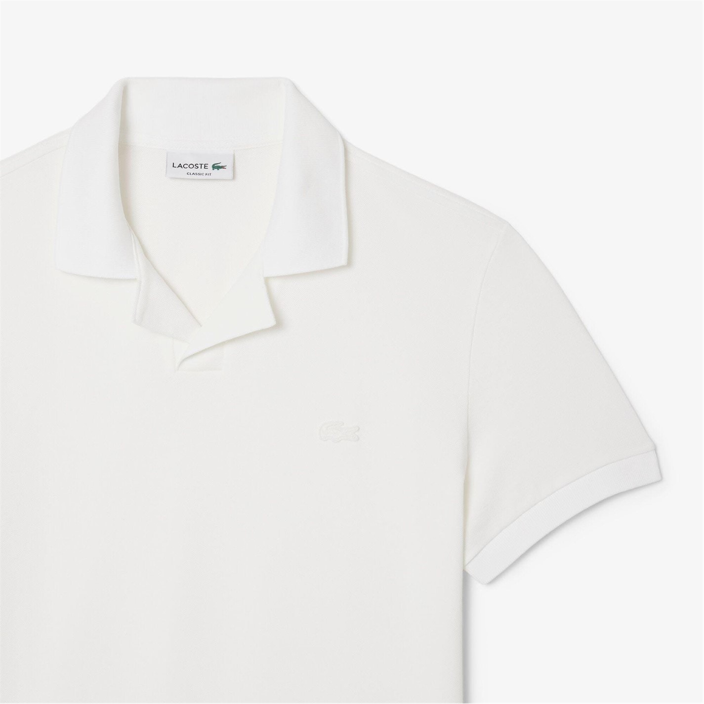 Lacoste Classic Fit Open Neck Paris Polo Shirt | SportsDirect.com USA