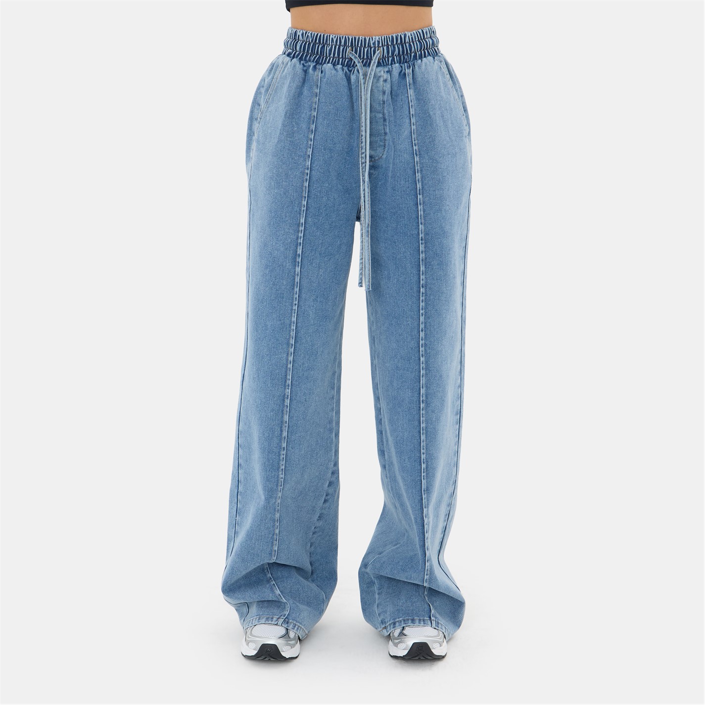 I Saw It First Pintuck Denim Jogger | SportsDirect.com USA