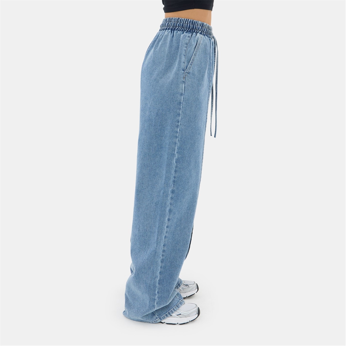 I Saw It First Pintuck Denim Jogger | SportsDirect.com USA