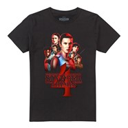 Stranger Things Stranger Things Season Four Poster T Shirt Black Stranger Things Stranger Things Season Four Poster T Shirt Black
