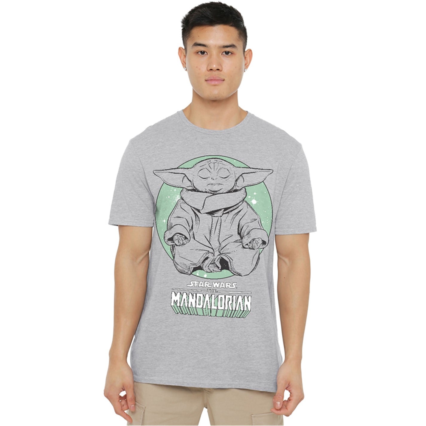Star Wars | The Mandalorian Relaxing Grogu Yoga T-Shirt Athle