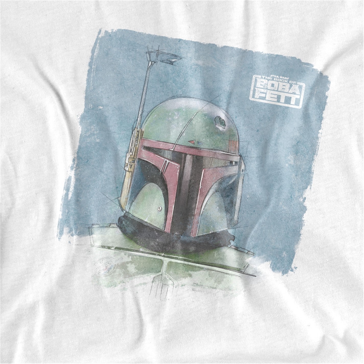 Star Wars | Star Wars Boba Paint Mens Mens T-Shirt White | White