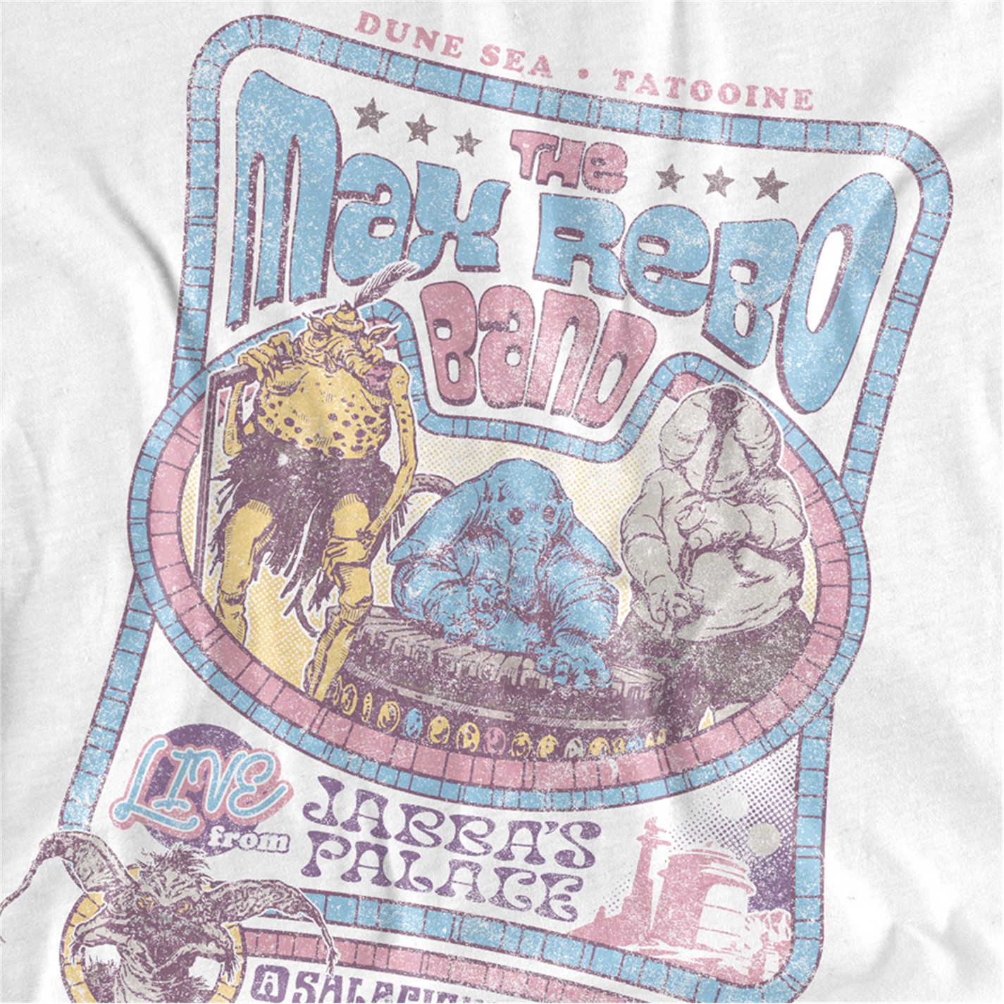 Star Wars | Rotj Max Rebo Band Womens T-Shirt White | White 