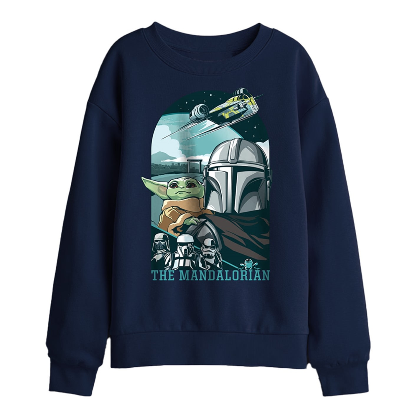 Star Wars | The Mandalorian And Grogu Razor Crest Kids Sweatsh