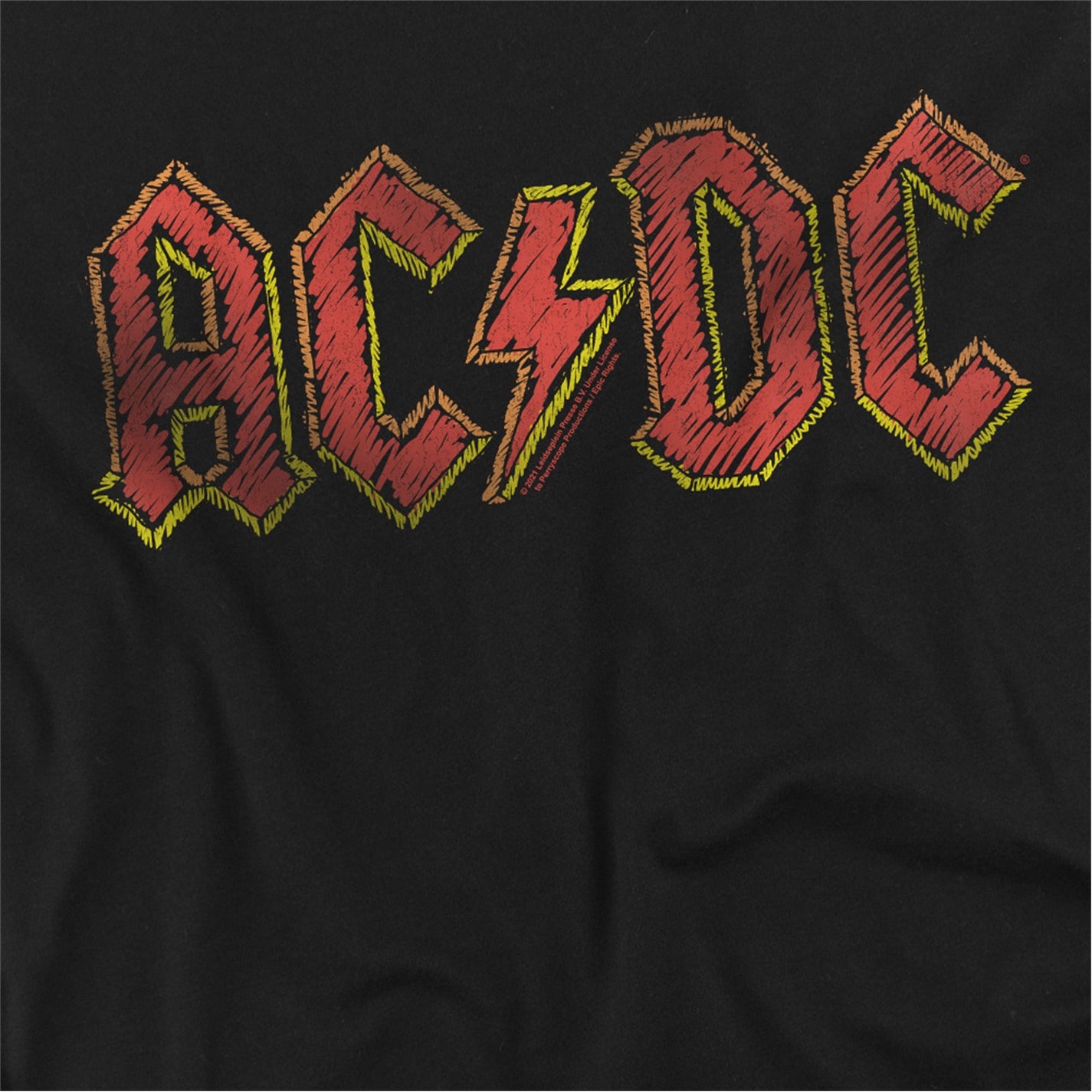 ACDC | AC DC Hand Drawn Logo T-Shirt Black | Black | SportsDirect.com