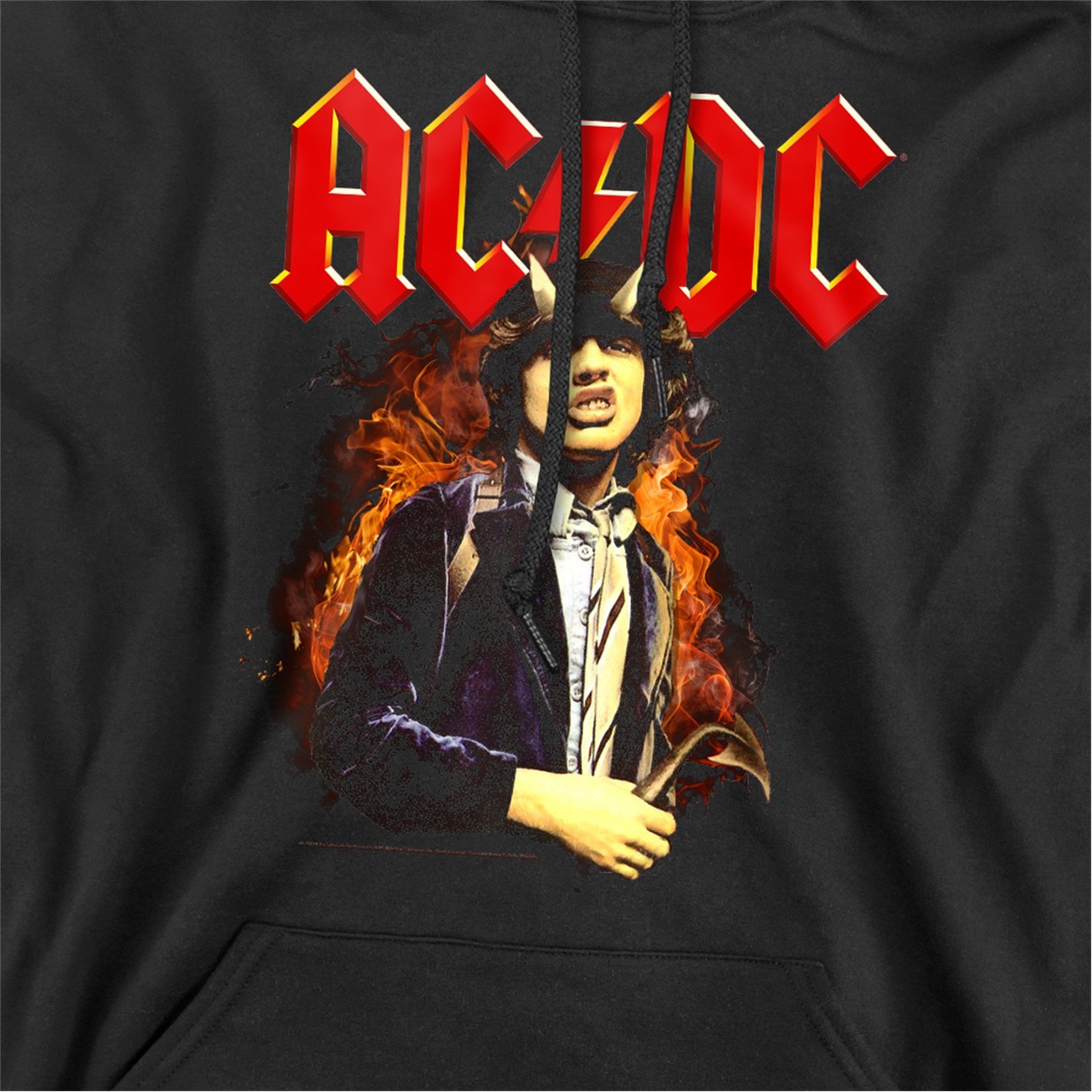 ACDC | AC DC Fire And Horns Hoodie Black | Black | SportsDirect.com