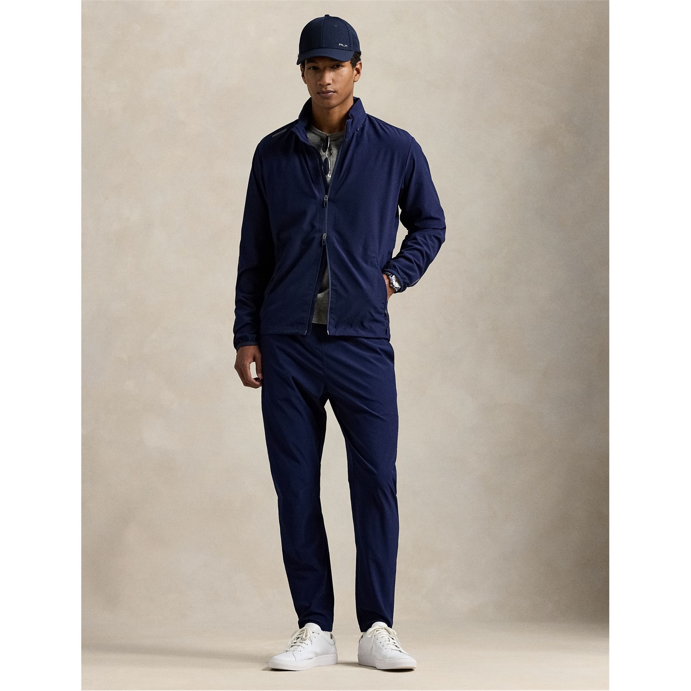RLX Ralph Lauren メンズゴルフジャケット M ネイビー Polo Ralph Lauren | Men's RLX Water Resistant Long Sleeve