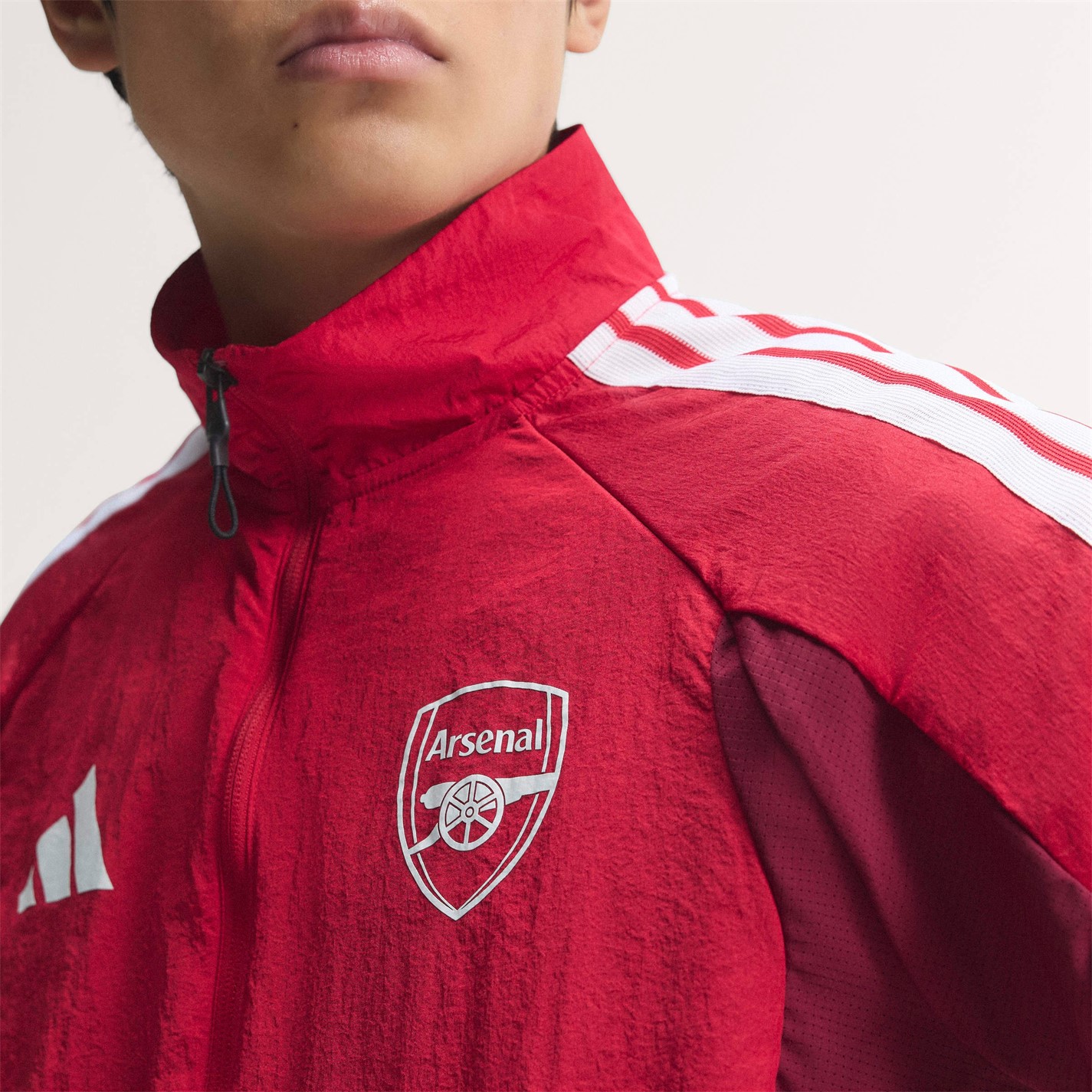 O2 Arsenal Jacket adidas | Arsenal Pre Match Jacket 2026/27 Mens | Red/White ...