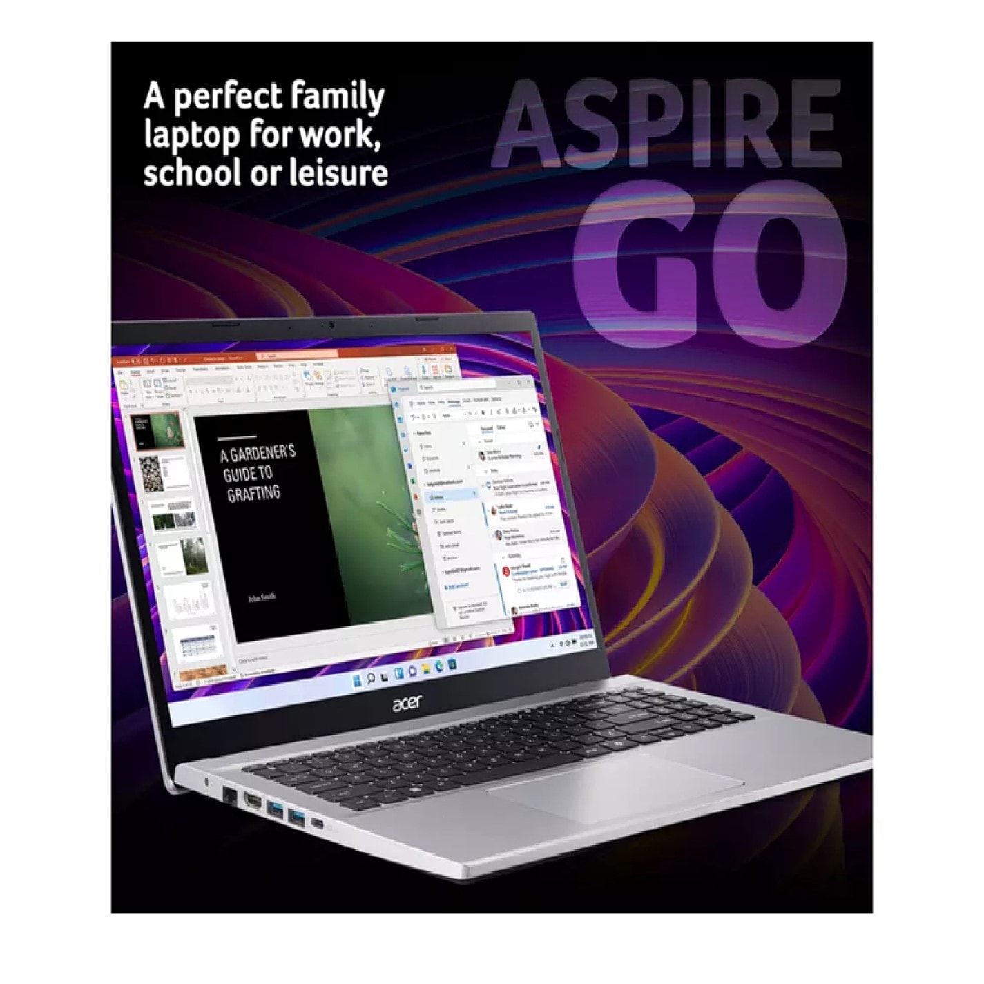 Acer | Aspire 15 Laptop Ryzen 7 16GB RAM 512GB Win 11 | Silver