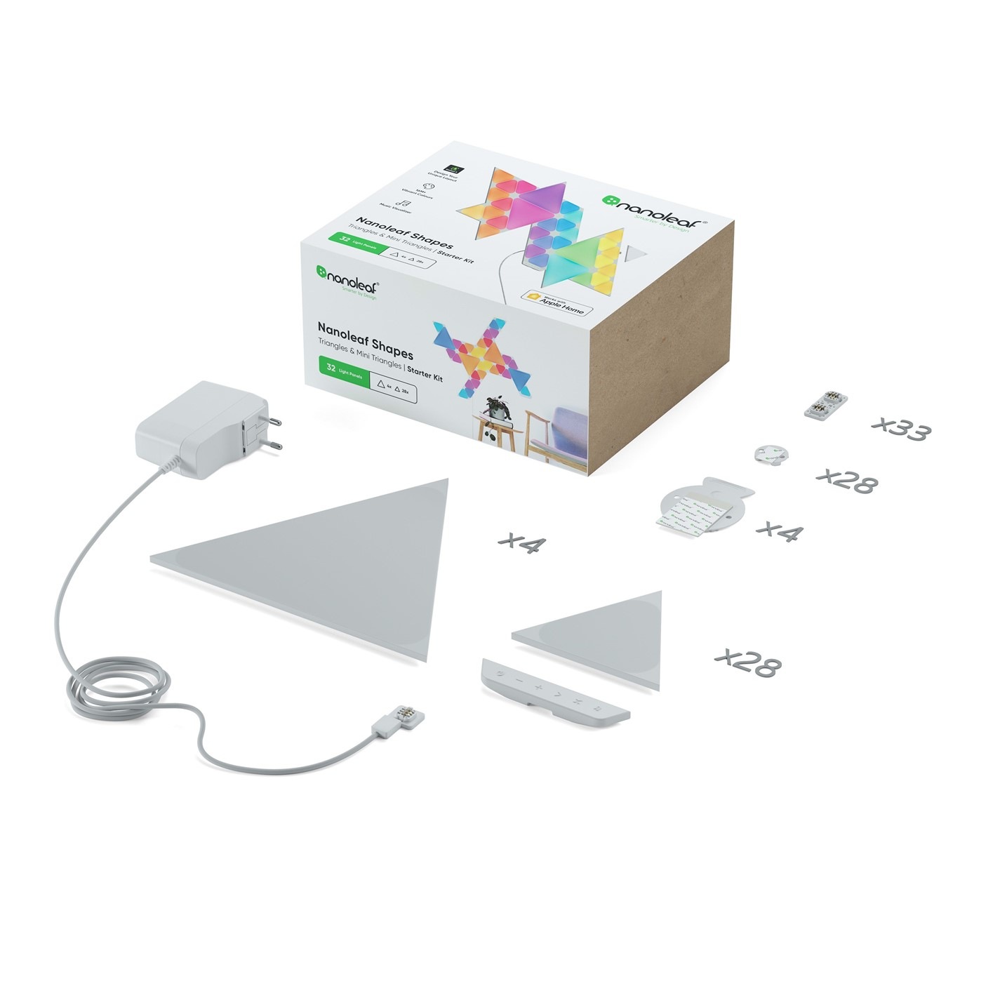 Nanoleaf Shapes Starter Kit 32PK Sonic Limited Ed | SportsDirect