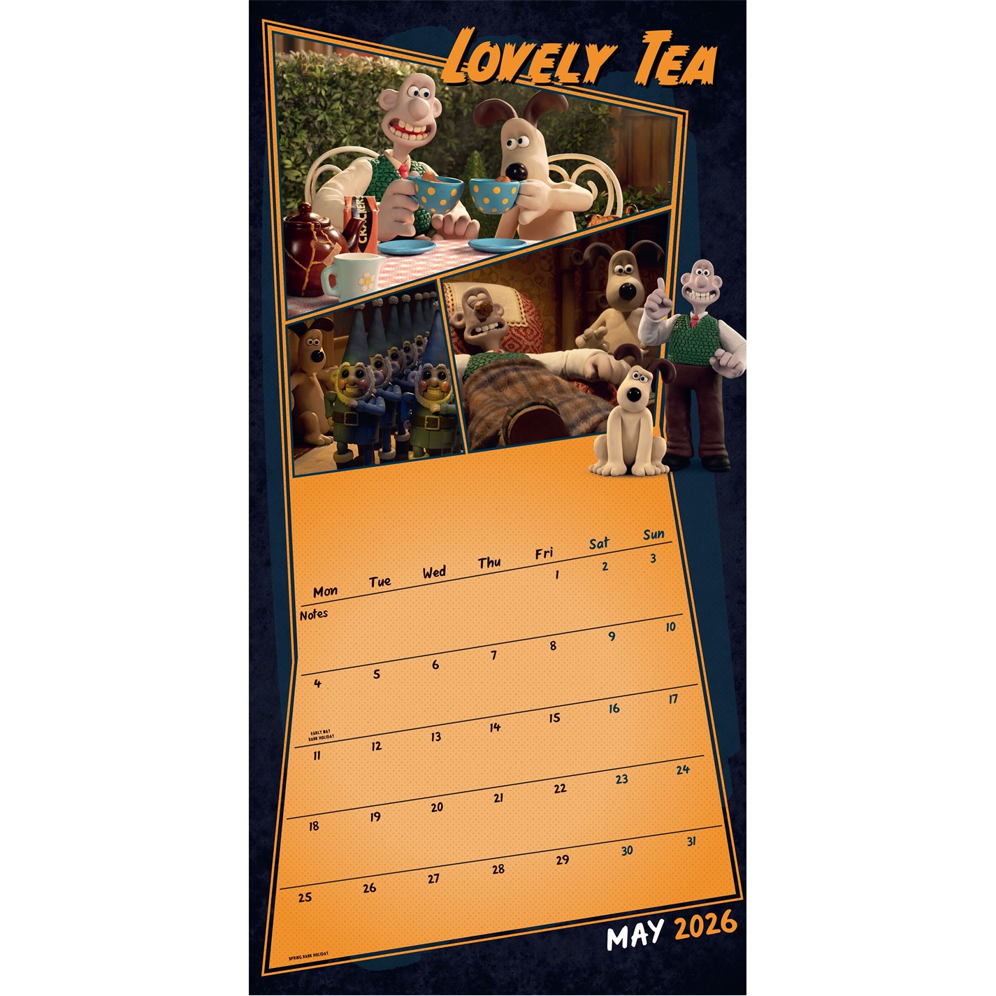 Wallace and Gromit | WALLACE AND GROMIT 2026 SQUARE CALENDAR | Multi ...