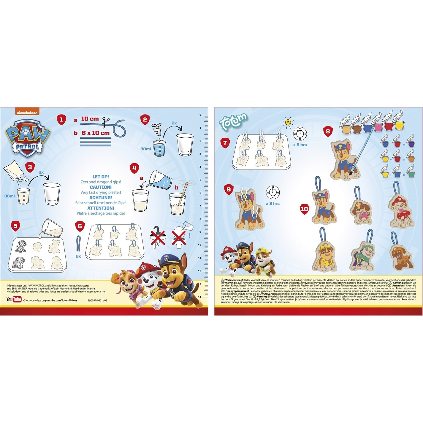 Totum Paw Patrol ABC - Set Creativo Per Imparare A Scrivere E Disegnare (4+ Anni)