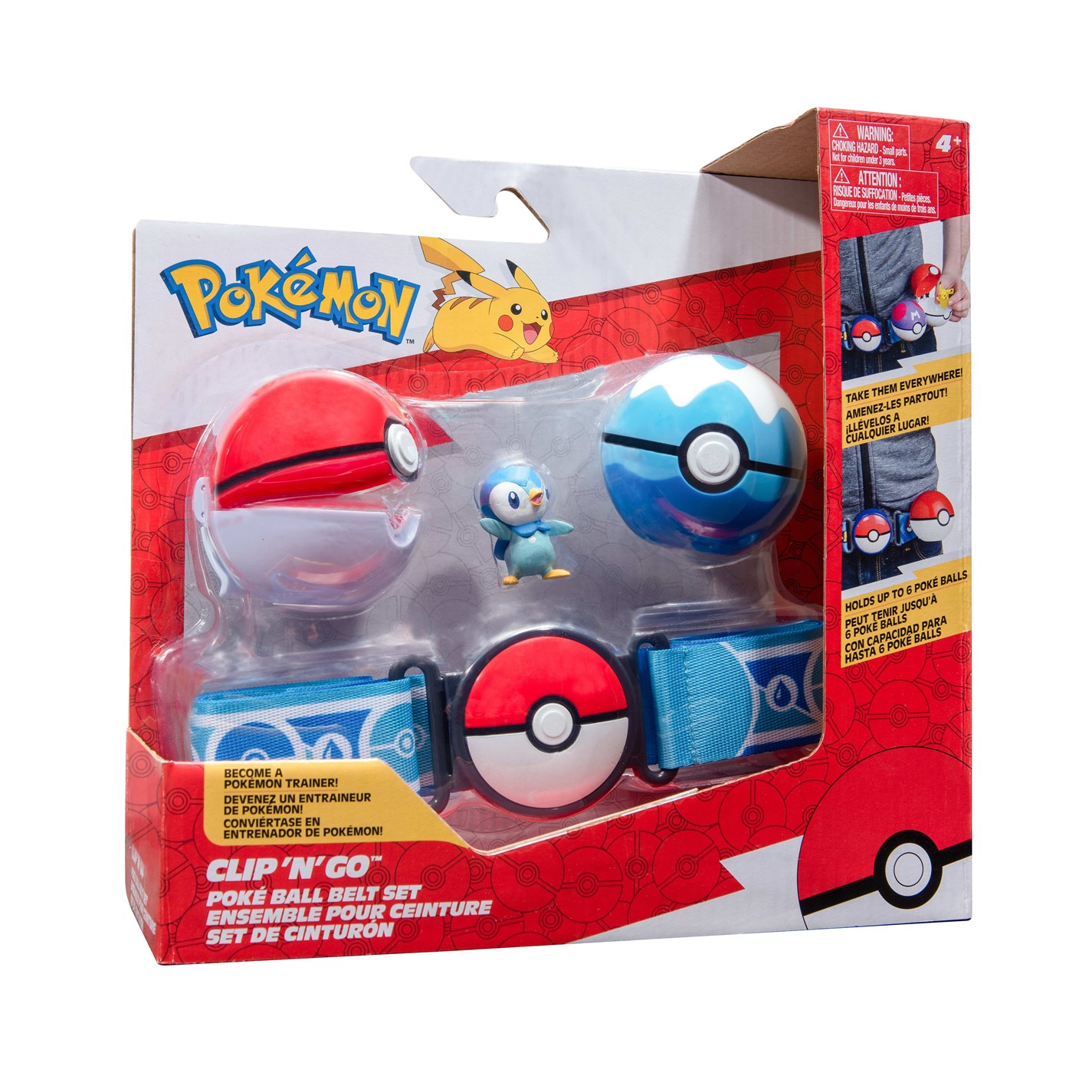 Pokemon Pokémon Clip N Go Belt Set Piplup Merchandise