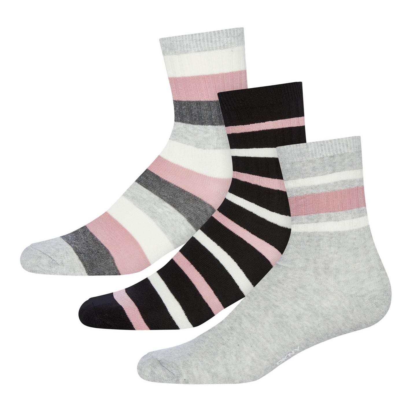 2 PACK SLOUCHY CREW SOCKS BLACK WHITE Scrunch Socks - Steve Madden