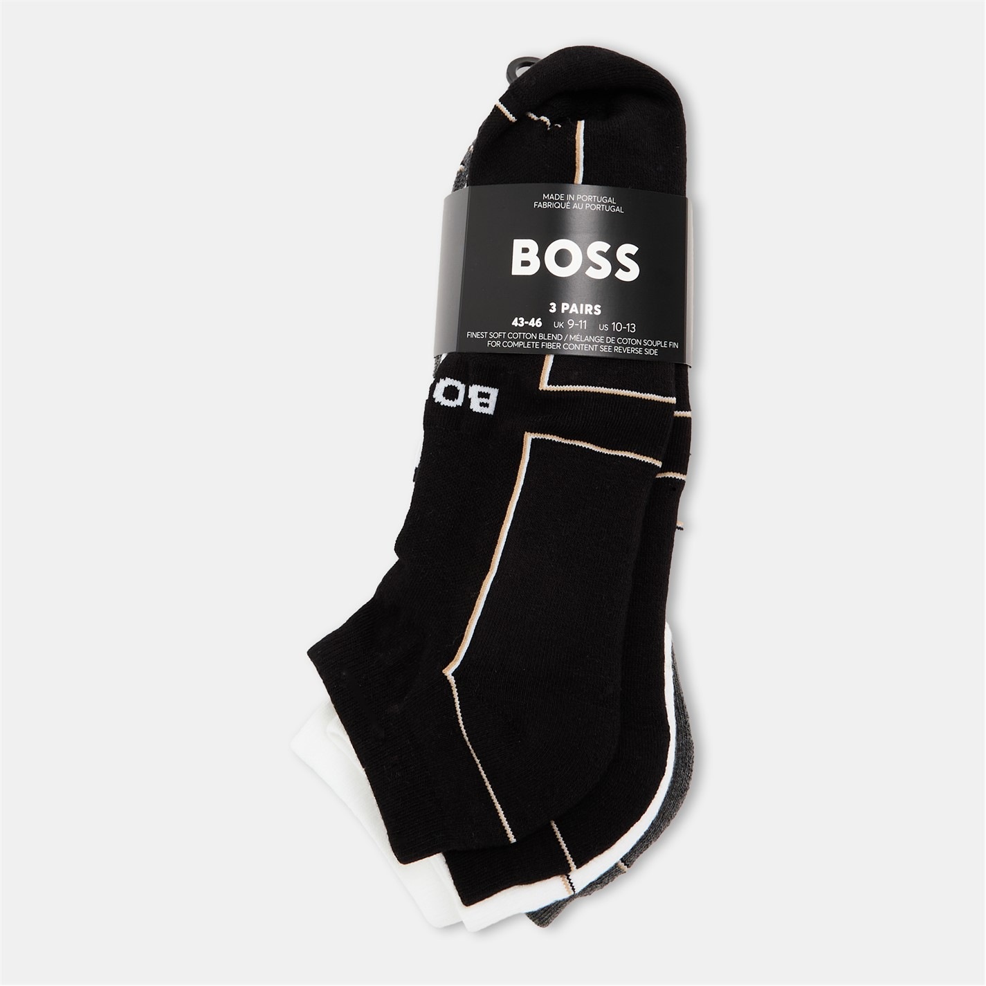 BOSS Damen Socken 3er Set – Iconic CC Sp W Ankle Socks – Bequeme Kurzsocken Im 3er Pack
