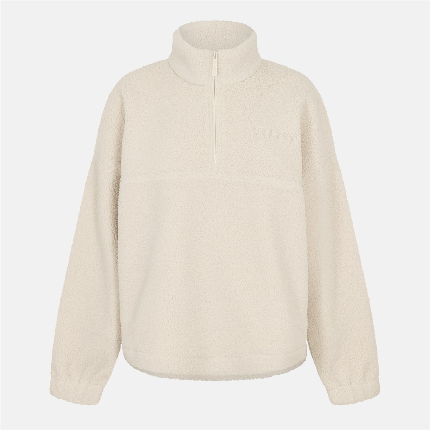 Florboom Women's Oversized Quarter Zip Sweatshirt - Drawstring Hem, Long Sleeve, Pocket, Casual Pullover Top