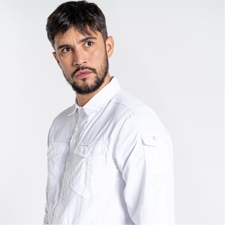 Camicia Uomo Craghoppers Nosilife Adventure LS - Manica Lunga, Protezione Solare UPF 40+ E Antizanzare, Leggera E Traspirante