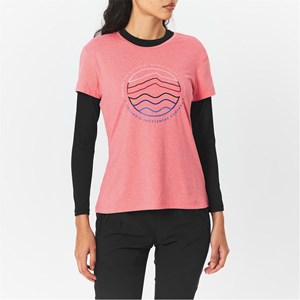 T-shirt à Manches Courtes Columbia Sloan Ridge Graphic Pour Femme - Lot De 1 - Technologie Omni-Wick - Polyester Recyclé