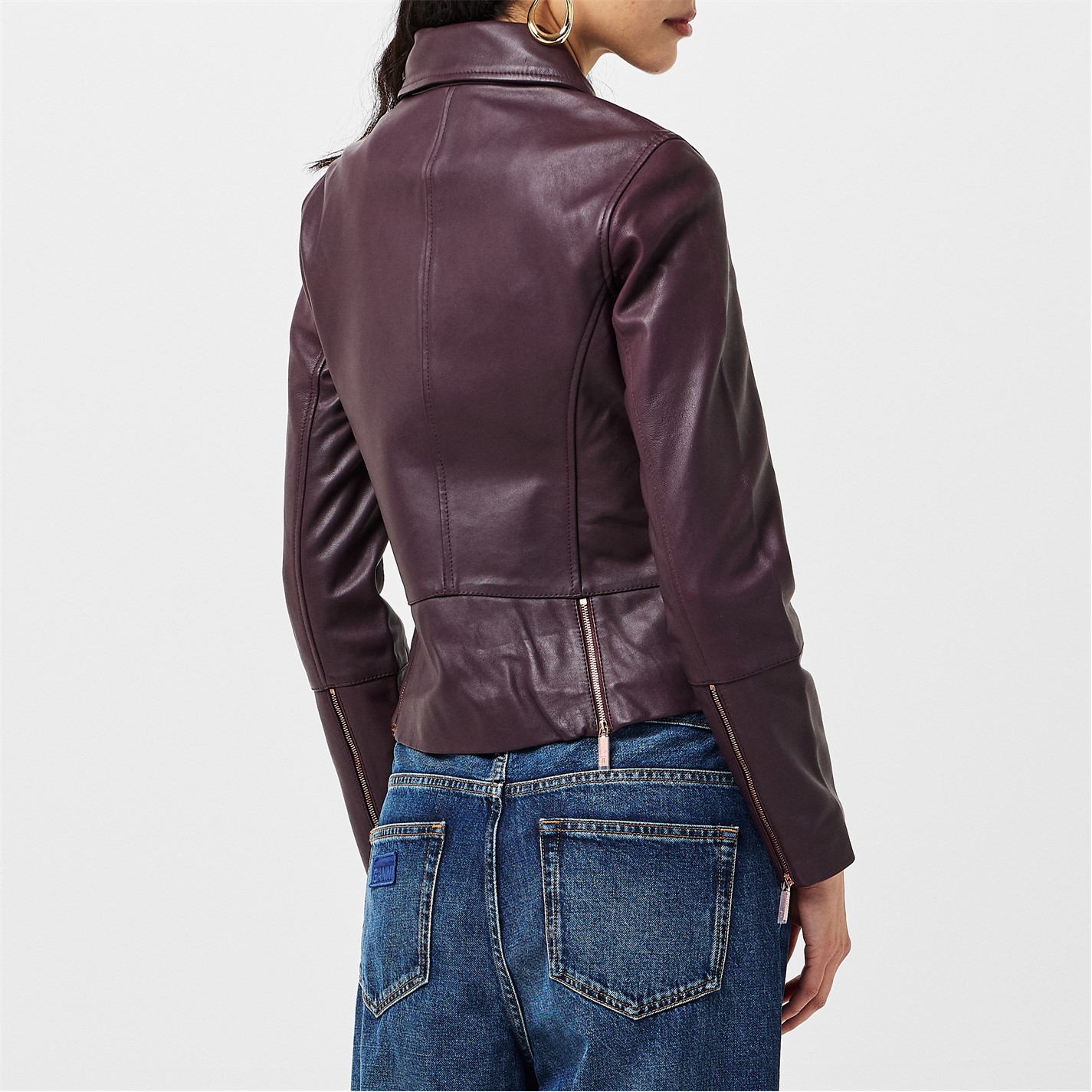Ted Baker Lizia Minimal Biker Jacket Leather jacket Real leather jacket Jackets