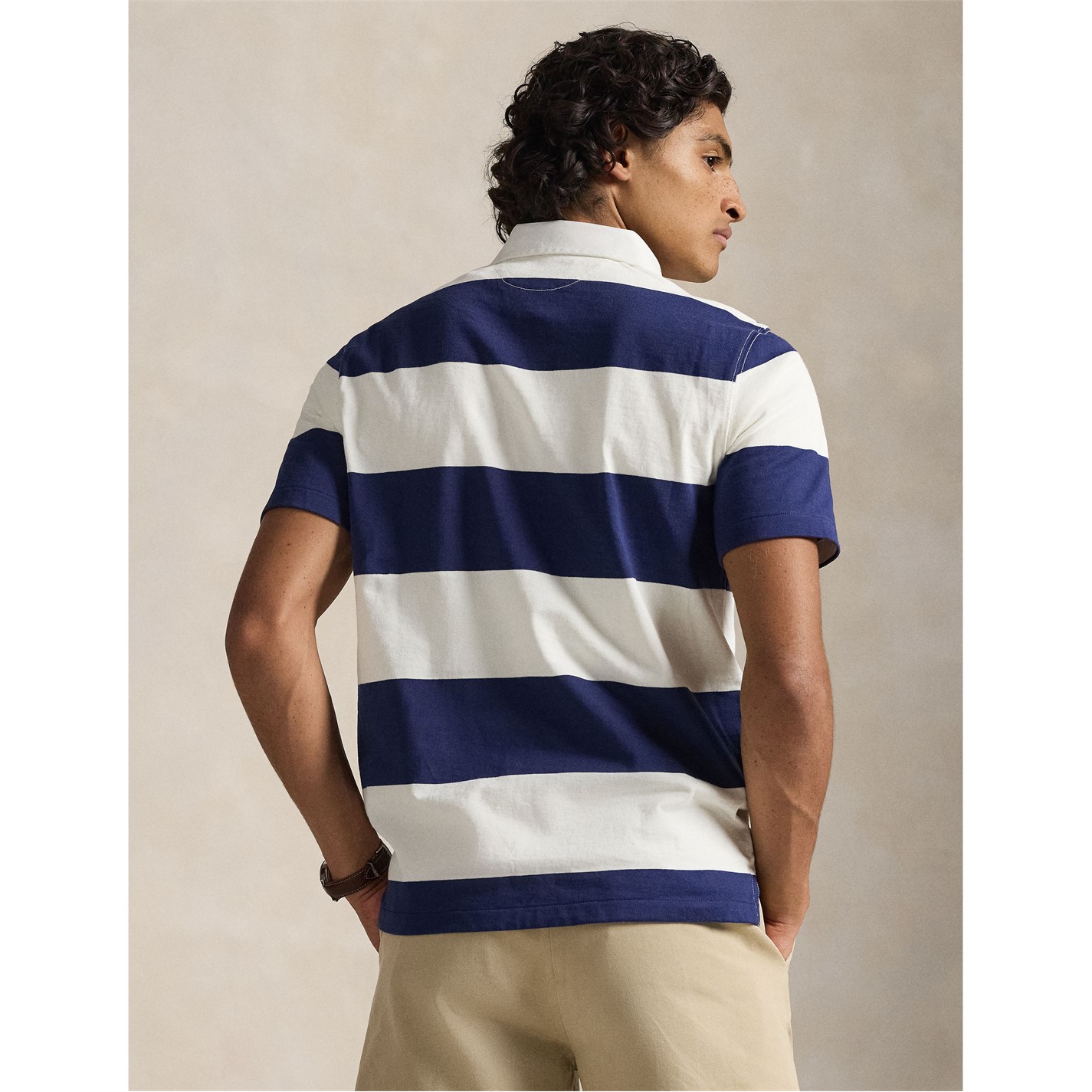 Polo Ralph Lauren | Men's Rugby Shirt | Navy/White | SportsDirect.com