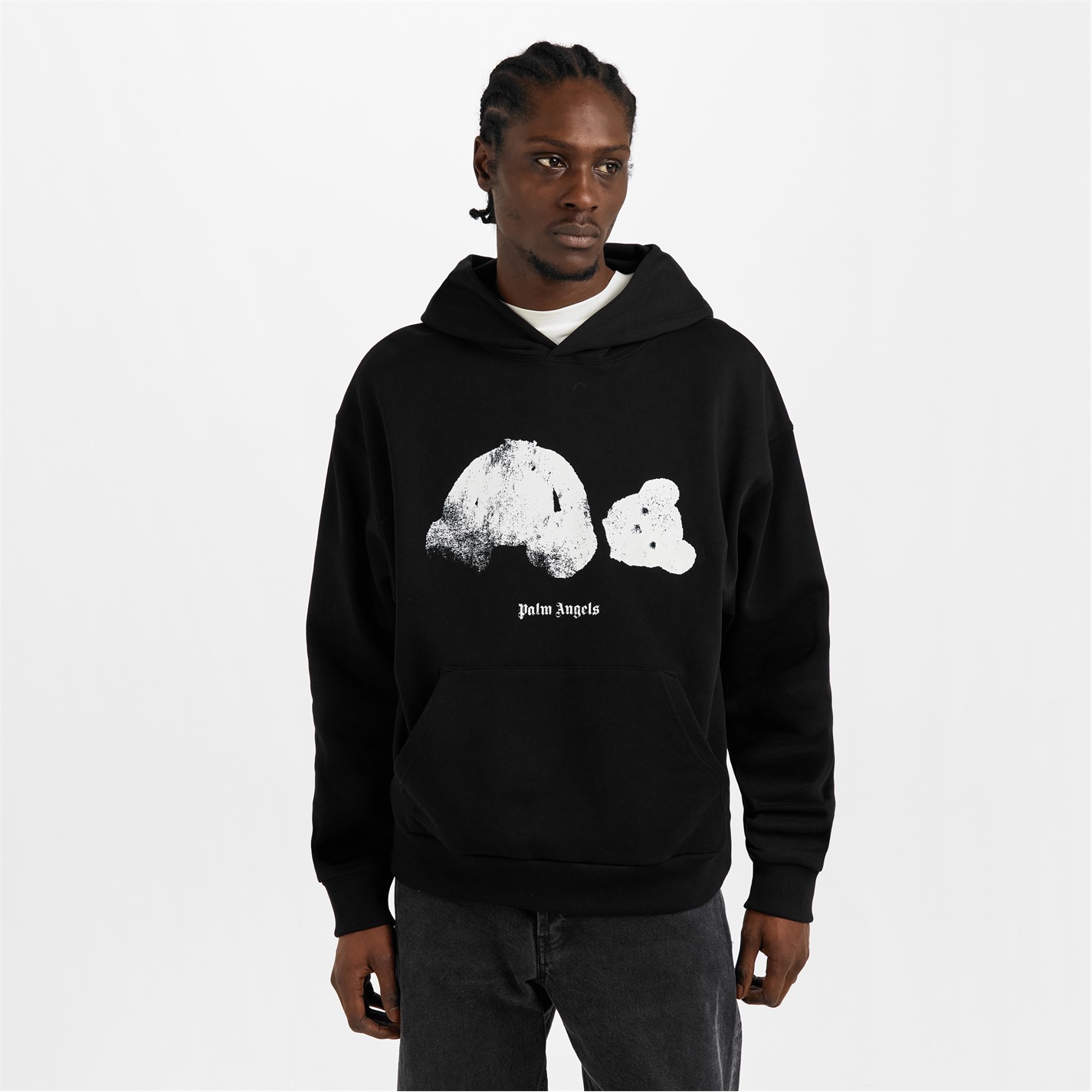 パームエンジェルス Kill The Bear プルオーバーフーディ 黒 XS PALM ANGELS | Men's Kill Bear Pull Over Hoodie | OTH Hoodies