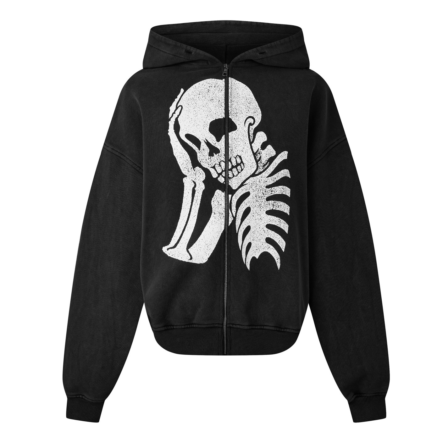 PALM ANGELS | Palm Skull Zip Hoody Sn61 | Black | SportsDirect.com