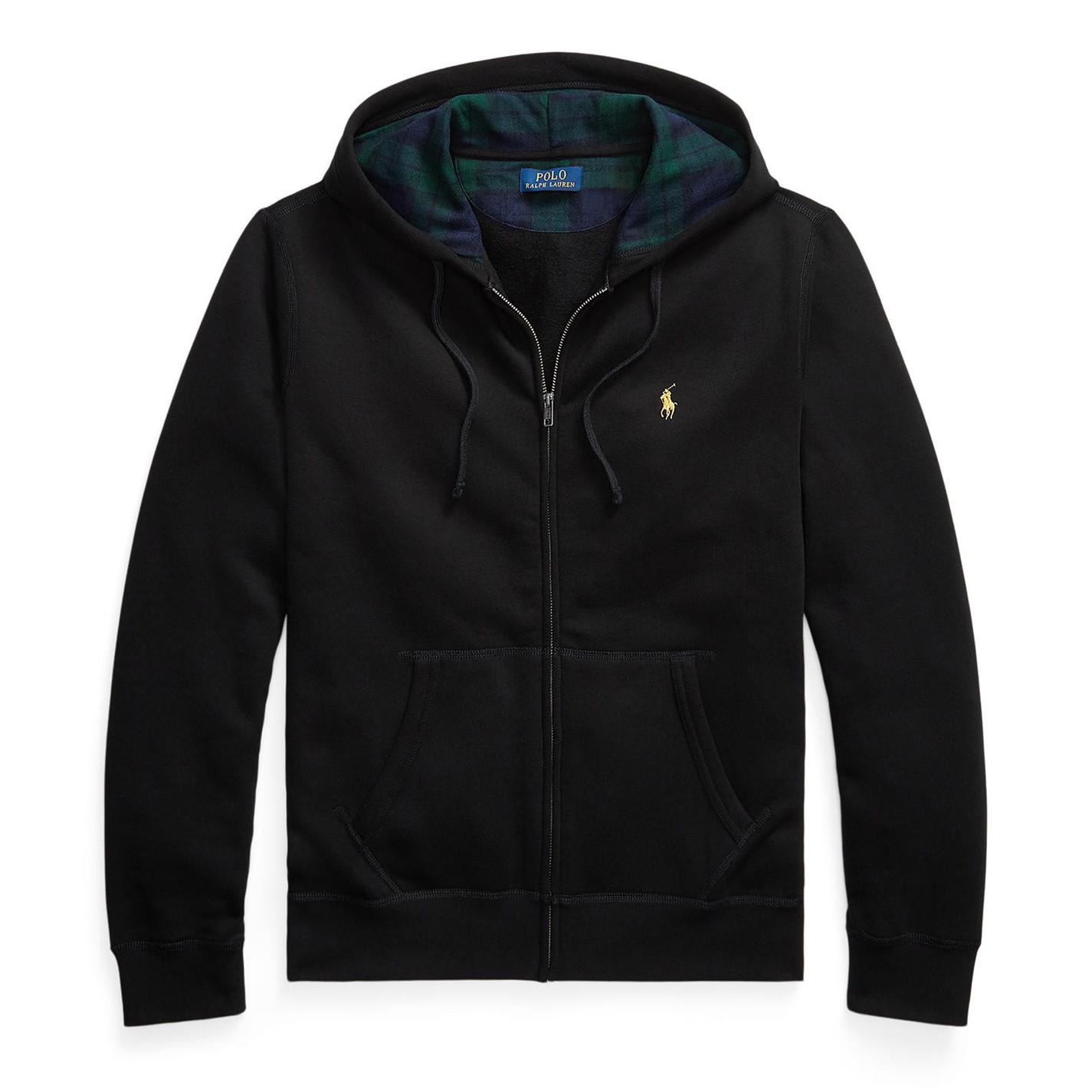 Polo Ralph Lauren | Men's Gold Full-Zip Hoodie | Polo Black
