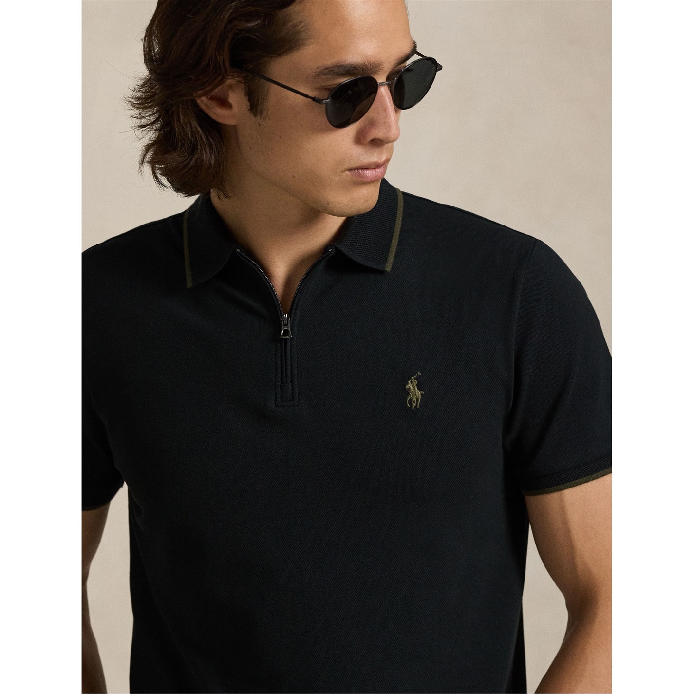 Polo Ralph Lauren | Men's Zipped Short Sleeve Shirt | Short Sleeve