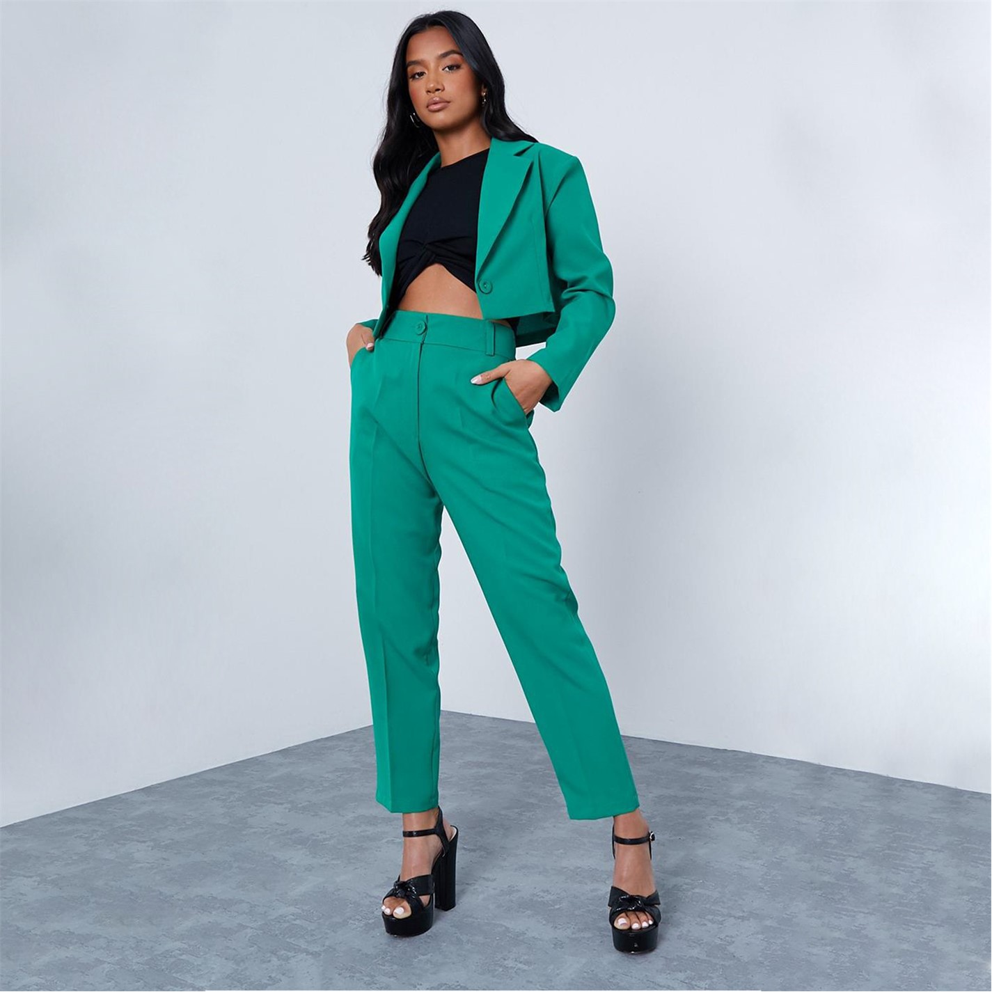 I Saw It First | Petite Tailored Straight Leg Trousers | Straight Trousers  | SportsDirect.com