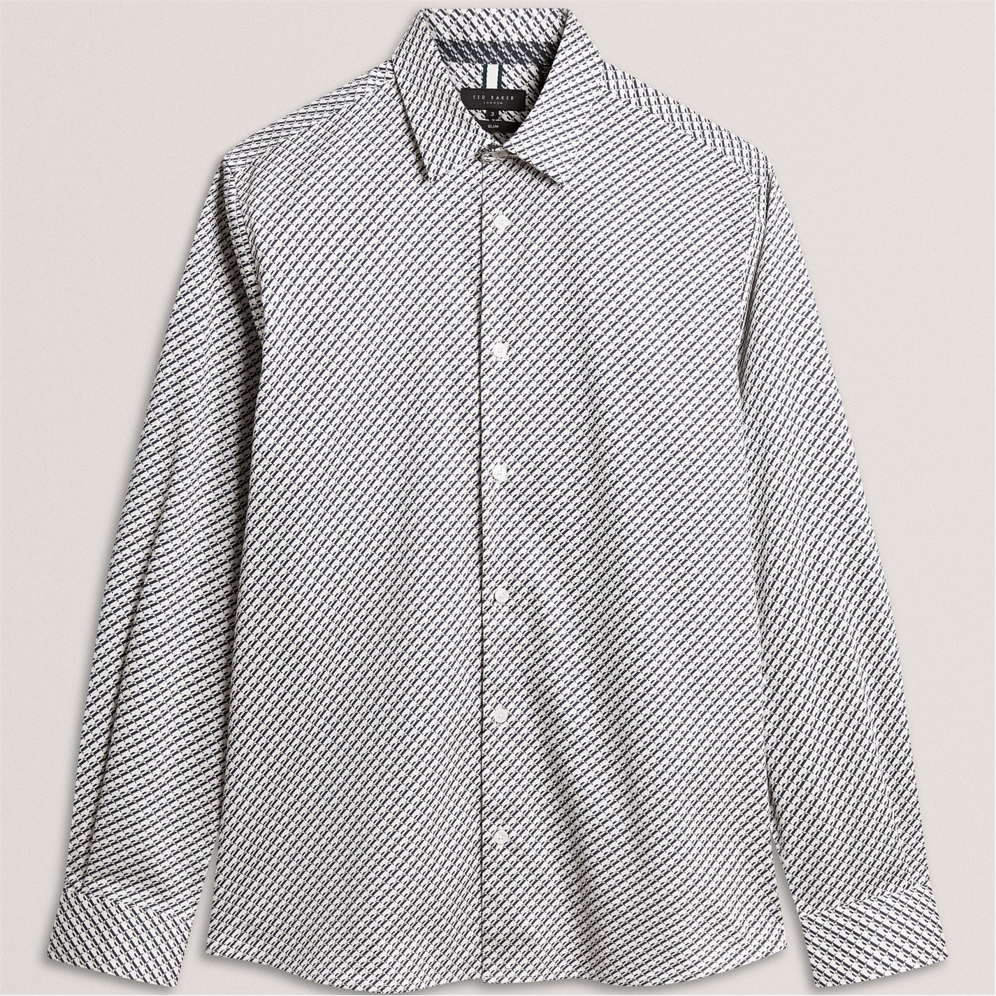 ted baker mens dress shirts Ted Baker Mens LS Slim Geo Long Sleeve Patterned Shirt