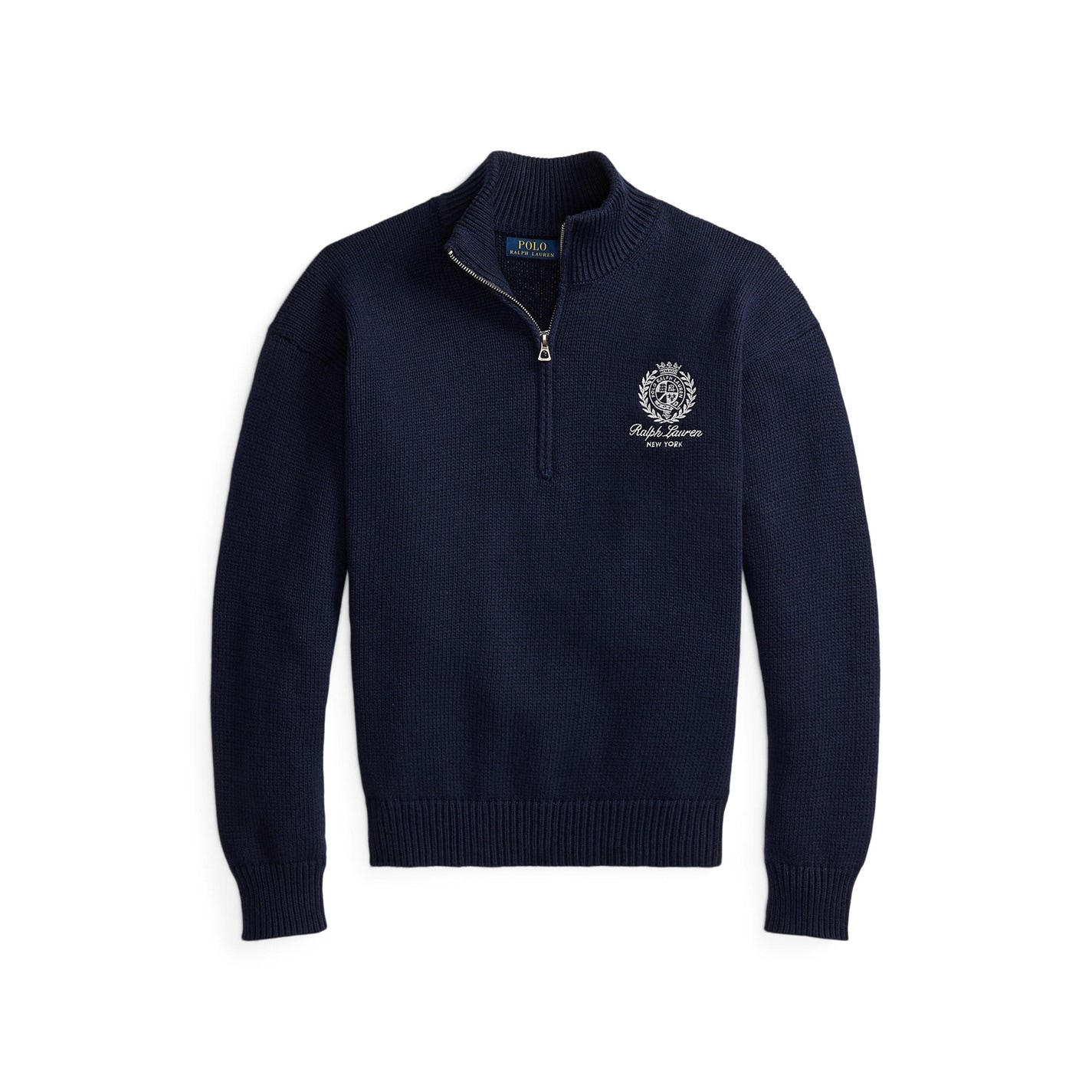 Polo Ralph Lauren | Mens Relaxed Fit Quarter Zip Jumper | Hunter